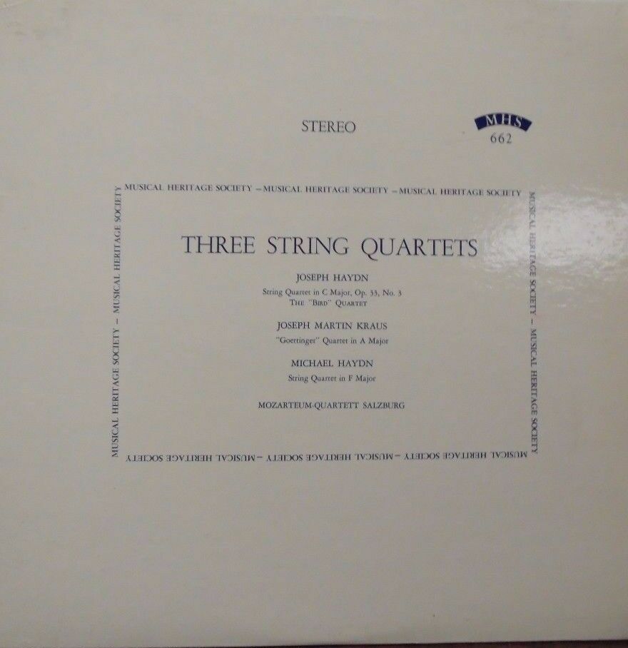 Three String Quarters Joseph Haydn MHS662 33RPM 092416LLE #2