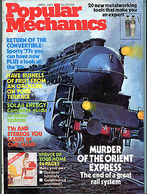 Popular Mechanics Magazine April 1977 Orient Express EX 081716jhe