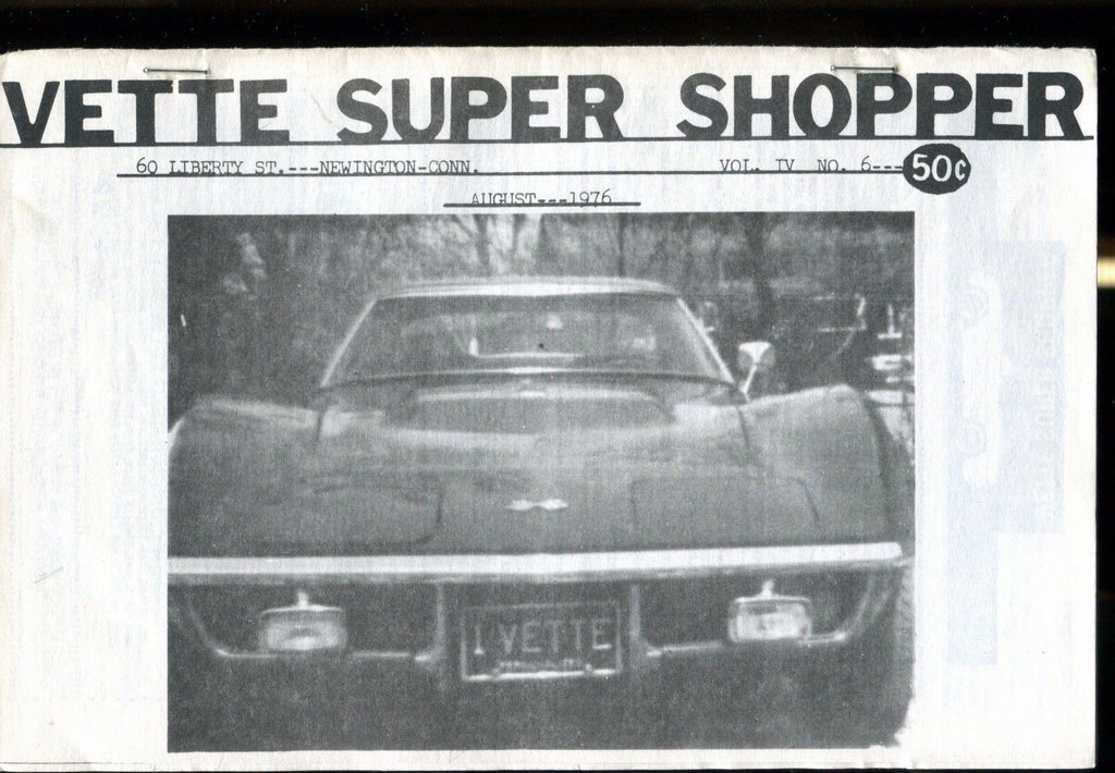 Vette Super Shopper Corvette August 1976 EX 030117nonjhe