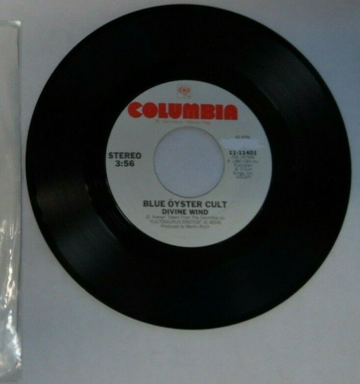 Blue Oyster Cult Here's Johnny& Divine Wind 45 RPM #11401, 1980 022920LLE45