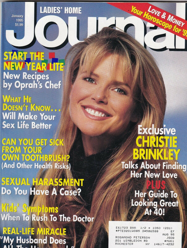 Ladies' Home Journal Christie Brinkley Oprah's Chef January 1995 093019nonr