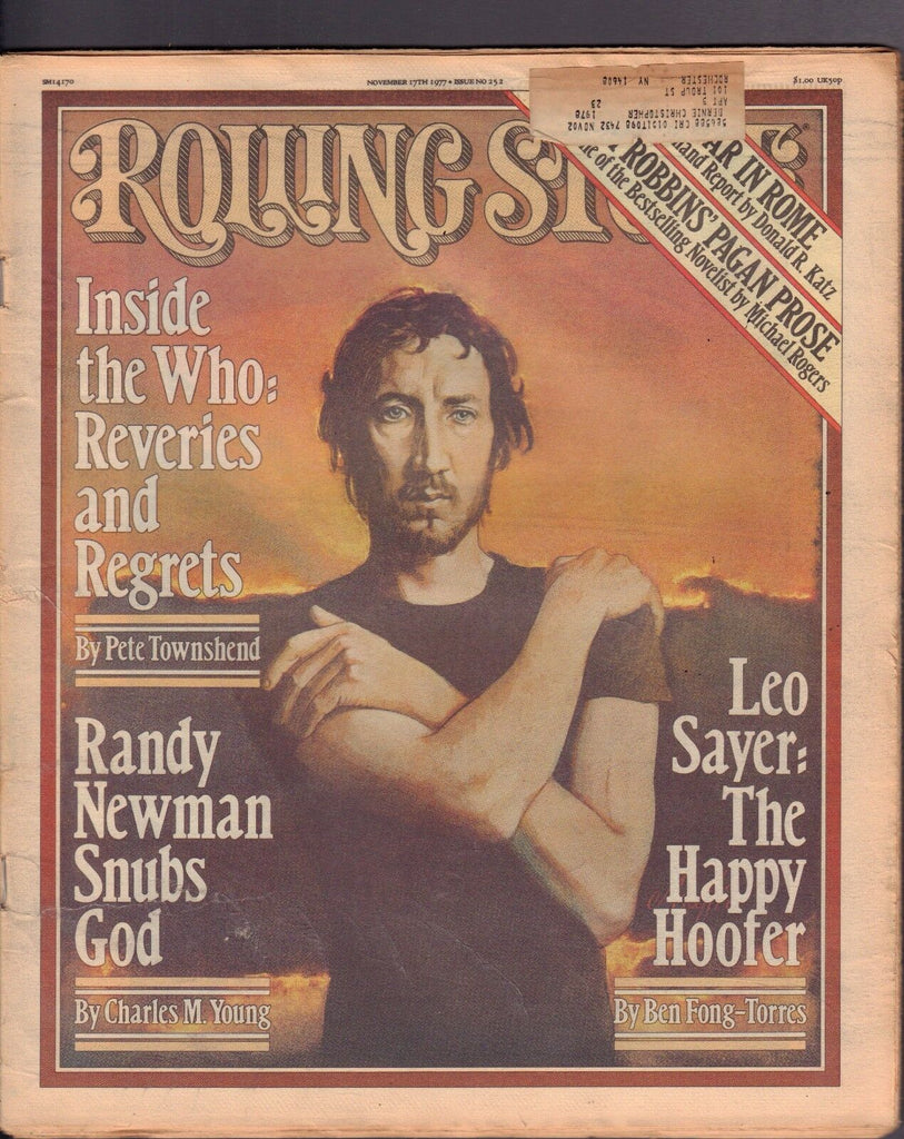 Rolling Stone November 17 1977 Pete Townshend, Randy Newman wML 122016DBE