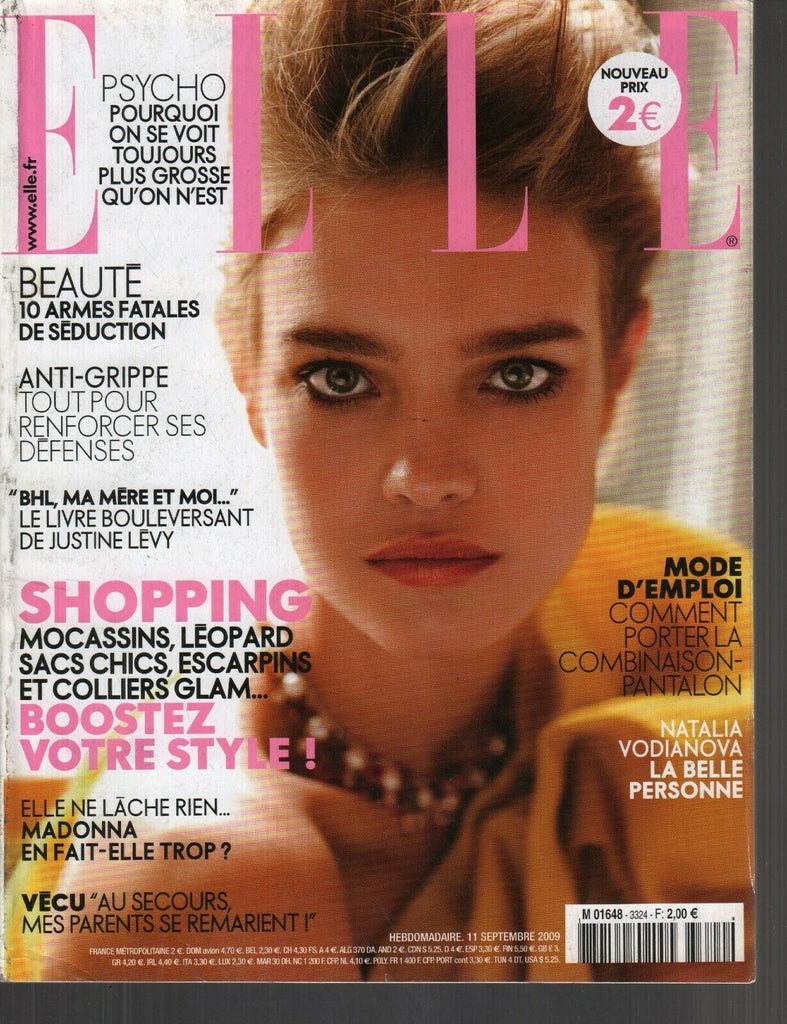 Elle French Fashion Magazine 11 Septembre 2009 Natalia Vodianova 091819AME