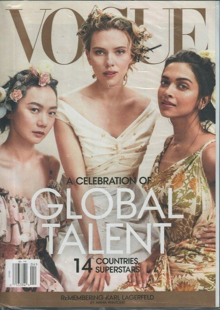 Vogue Magazine April 2019 Karl Lagerfeld Scarlett Johansson 062819DBE