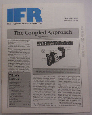 IFR Pilot Magazine The Coupled Approach November 1988 FAL 061815R