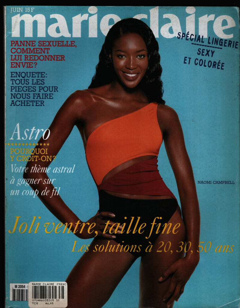 Marie Claire French Fashion Magazine June 1997 Naomi Campbell 021621ame2