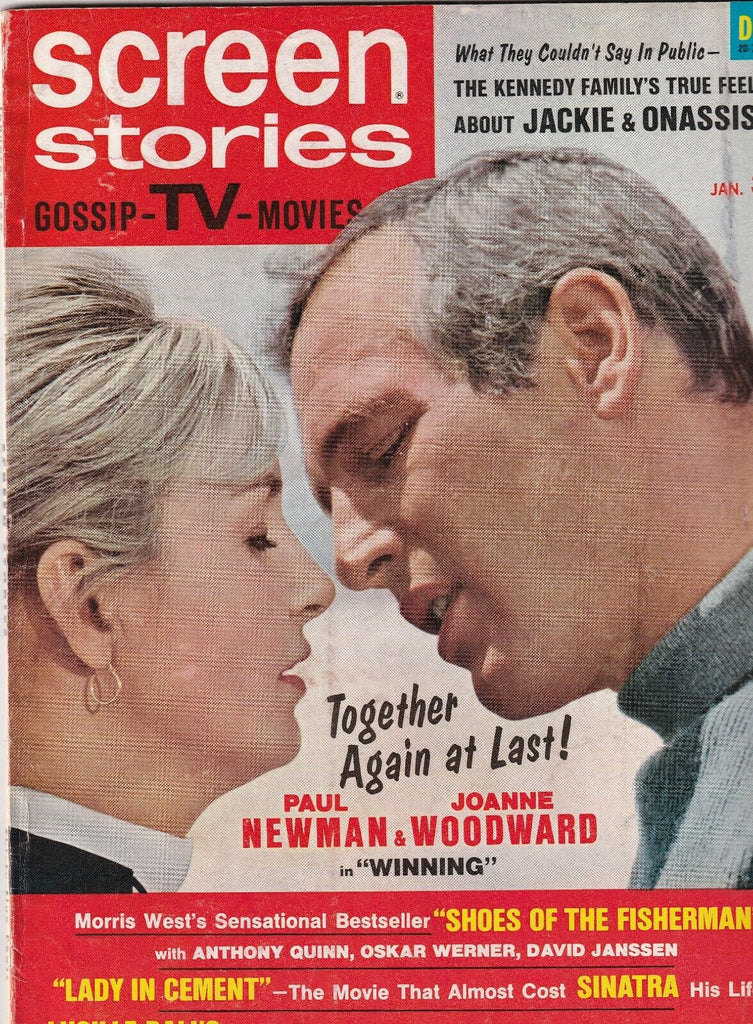 Screen Stories Mag Jackie Kennedy Onassis Frank Sinatra January 1969 070119nonr