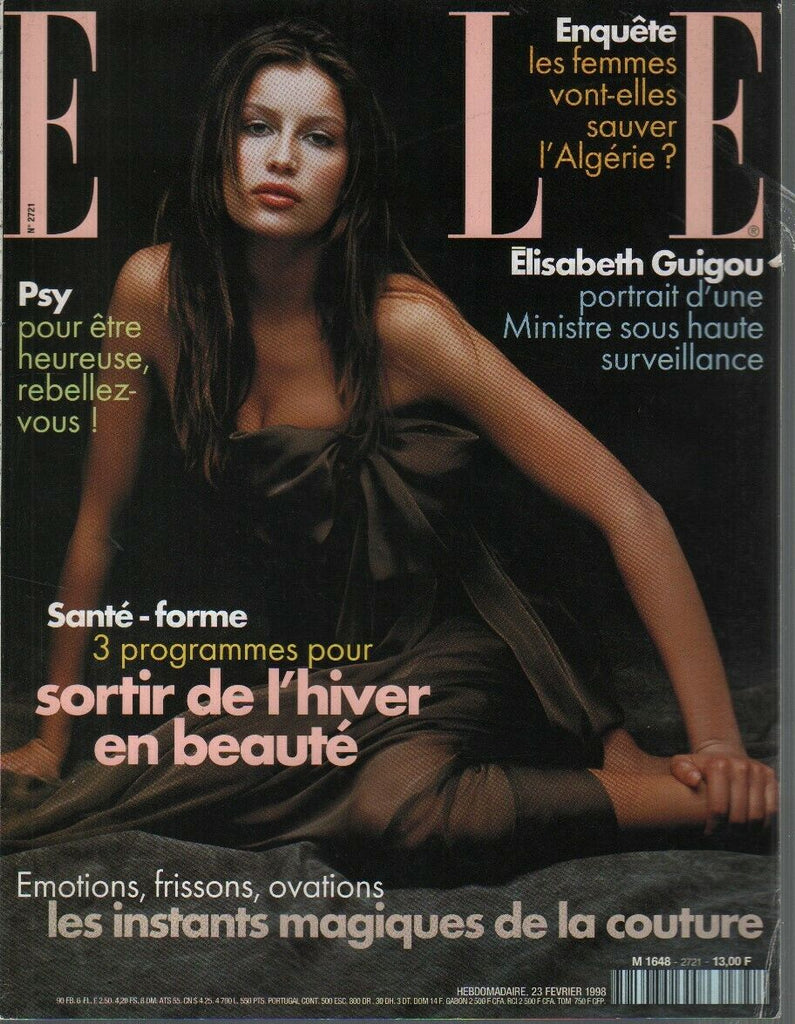 Elle French Magazine Fevrier 1998 February Elisabeth Guigou 090919AME