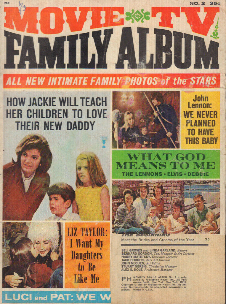 Movie TV Family Album No.2 1966 Adam West John Lennon Liz Taylor 042320DBE