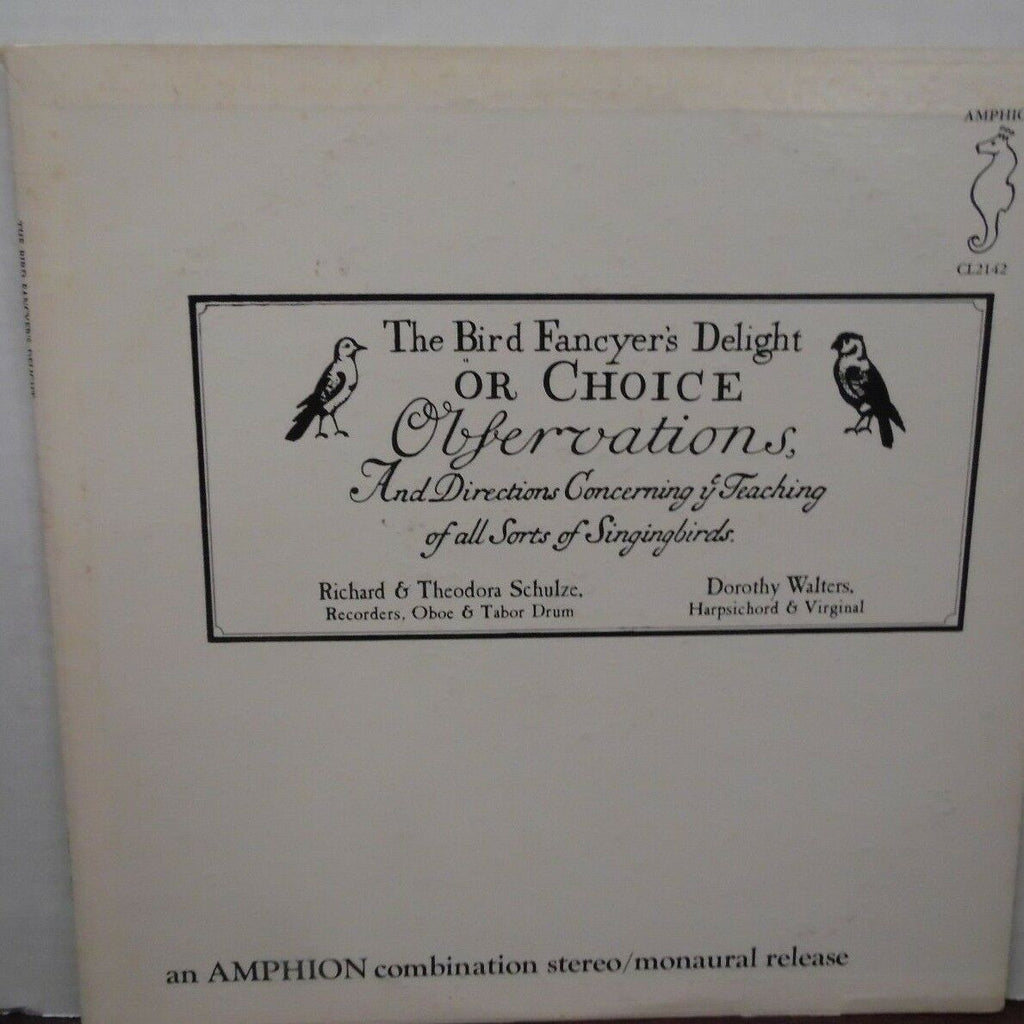 The Bird Fancyer's Delight or Choice observations vinyl 042918LLE