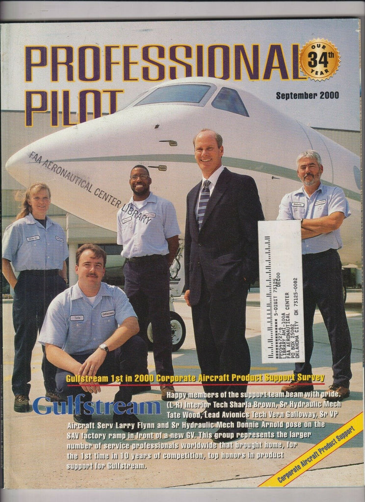 Professional Pilot Mag Gulfstream Sharla Brown September 2000 040720nonrh