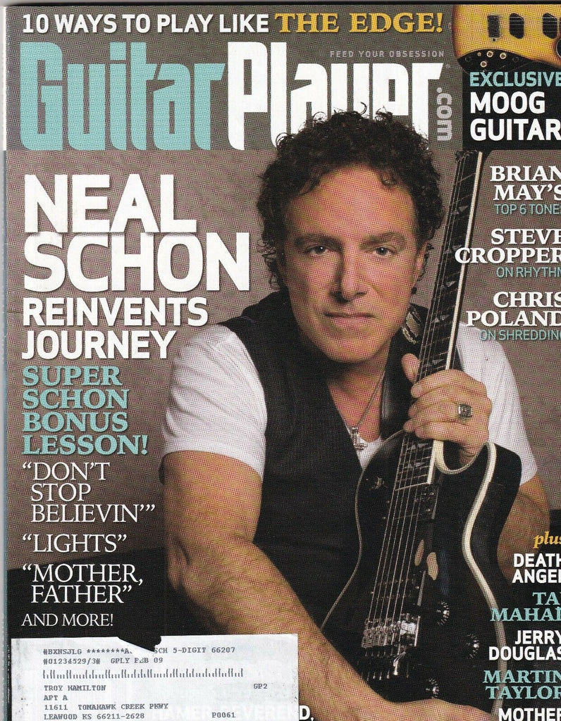 Guitar Player Mag Neal Schon Brian May Steve Cropper November 2008 100219nonr