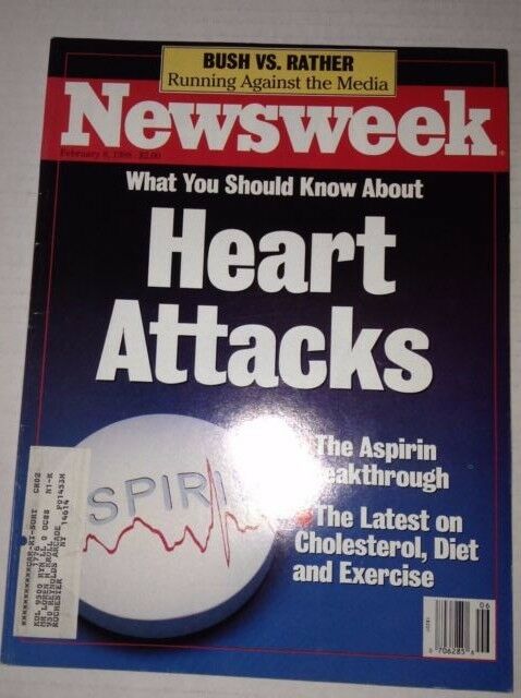Newsweek Magazine Heart Attacks Aspirin Breakthrough February 8, 1988 101216R2