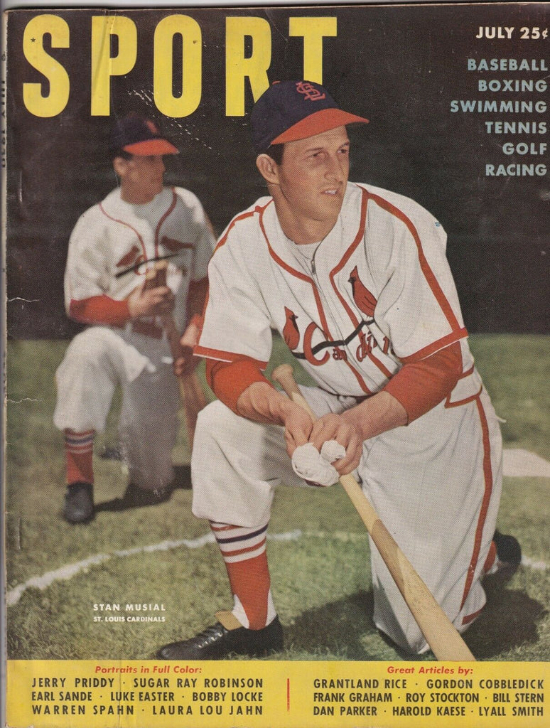 Sport Magazine Stan Musial Ray Robinson July 1950 NO ML 080519nonr