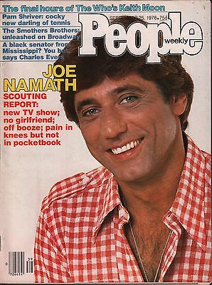 People Weekly September 25 1978 Joe Namath, Keith Moon VG 020116DBE