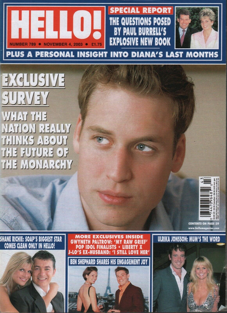 Hello! Magazine November 4 2003 Prince Harry Ulrika Jonsson 062918DBE3