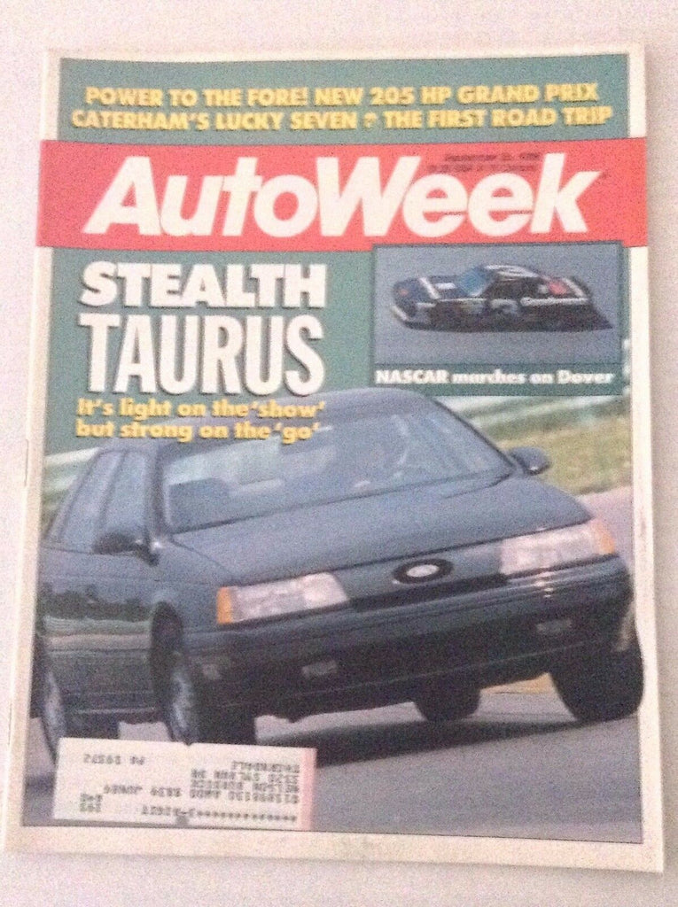 Autoweek Magazine Stealth Taurus Nascar On Dover September 26, 1988 011717RH