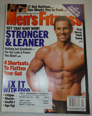 Men's Fitness Magazine Stronger & Leaner & Fix It With Food May 2003 030415R