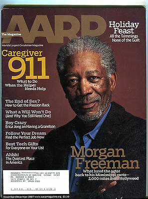 AARP Magazine December 2007 Morgan Freeman EX 041816jhe