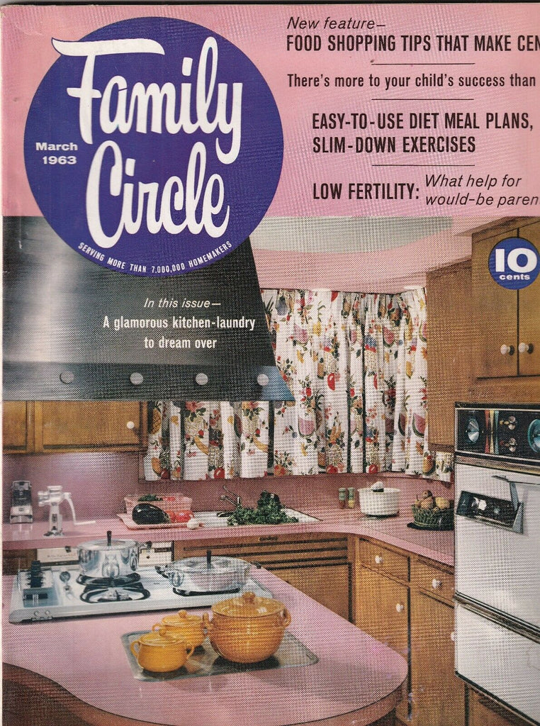 Family Circle Magazine Kitchen & Laundry Plans March 1963 100719nonr