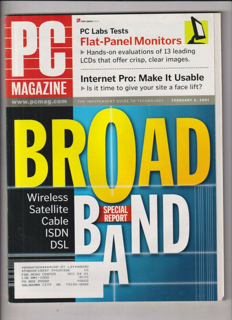 PC Mag Broad Band Report & PC Lab Tests February 6, 2001 021920nonr