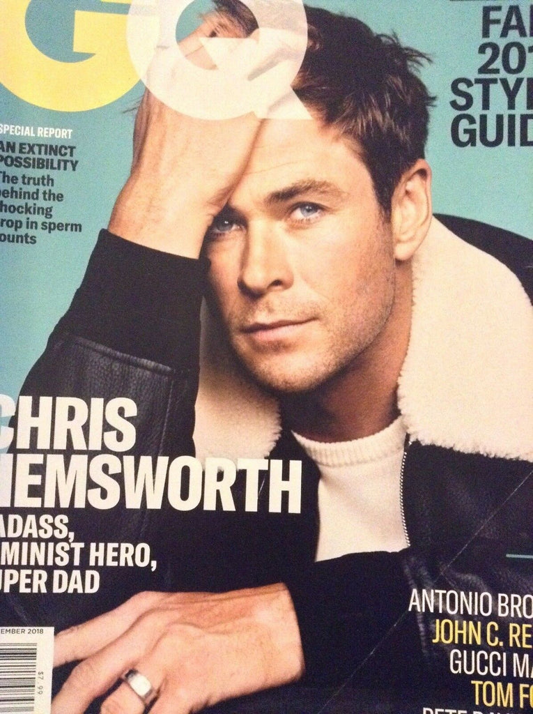 GQ Magazine Chris Hemsworth Antonio Brown September 2018 011219nonrh