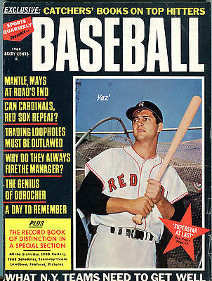 Baseball Magazine 1968 Carl Yastrzemski Red Sox EX 020216jhe