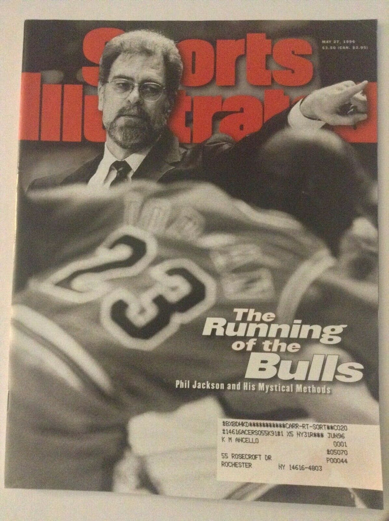 Sports Illustrated Magazine Phil Jackson Michael Jordan May 27, 1996 051819nonrh