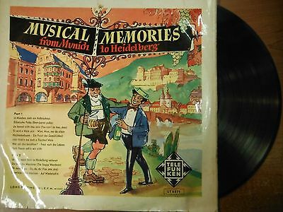 33 RPM Vinyl Musical Memories from Munich to Heidelberg Telefunken Records010815