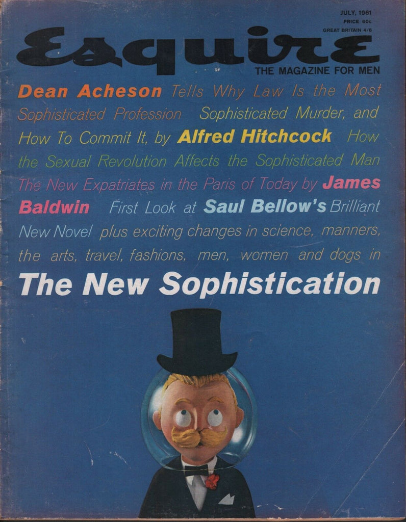 Esquire July 1961 Dean Acheson Alfred Hitchcock James Baldwin 090318DBE