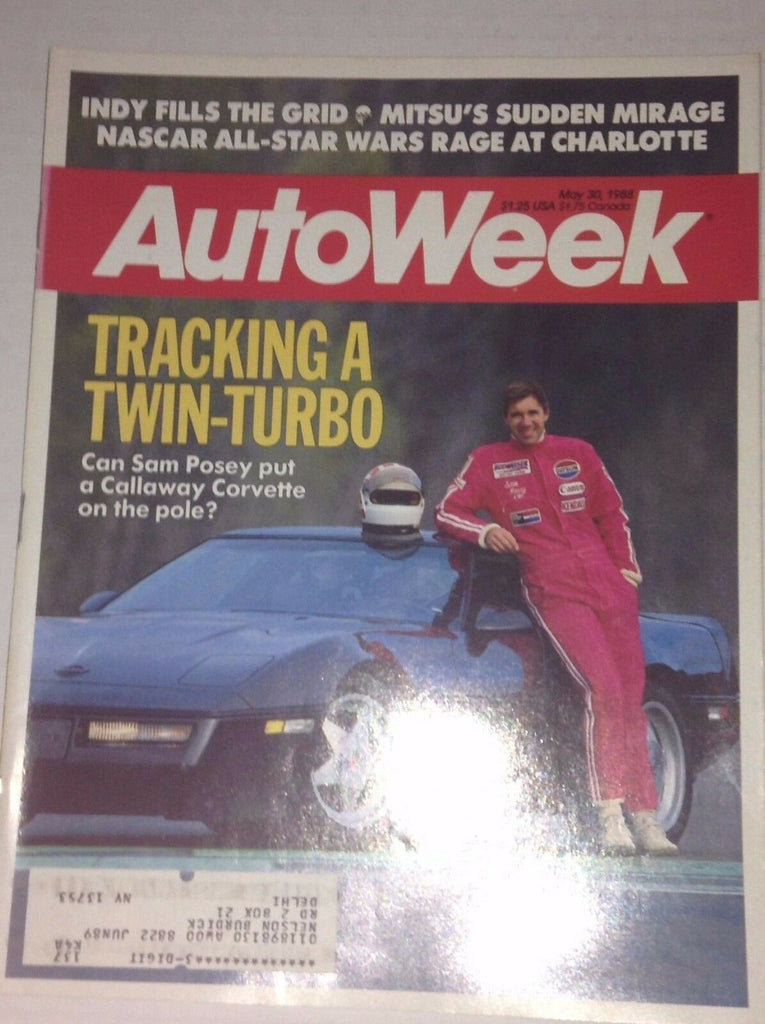 Autoweek Magazine Sam Posey's Twin Turbo May 30, 1988 012217RH