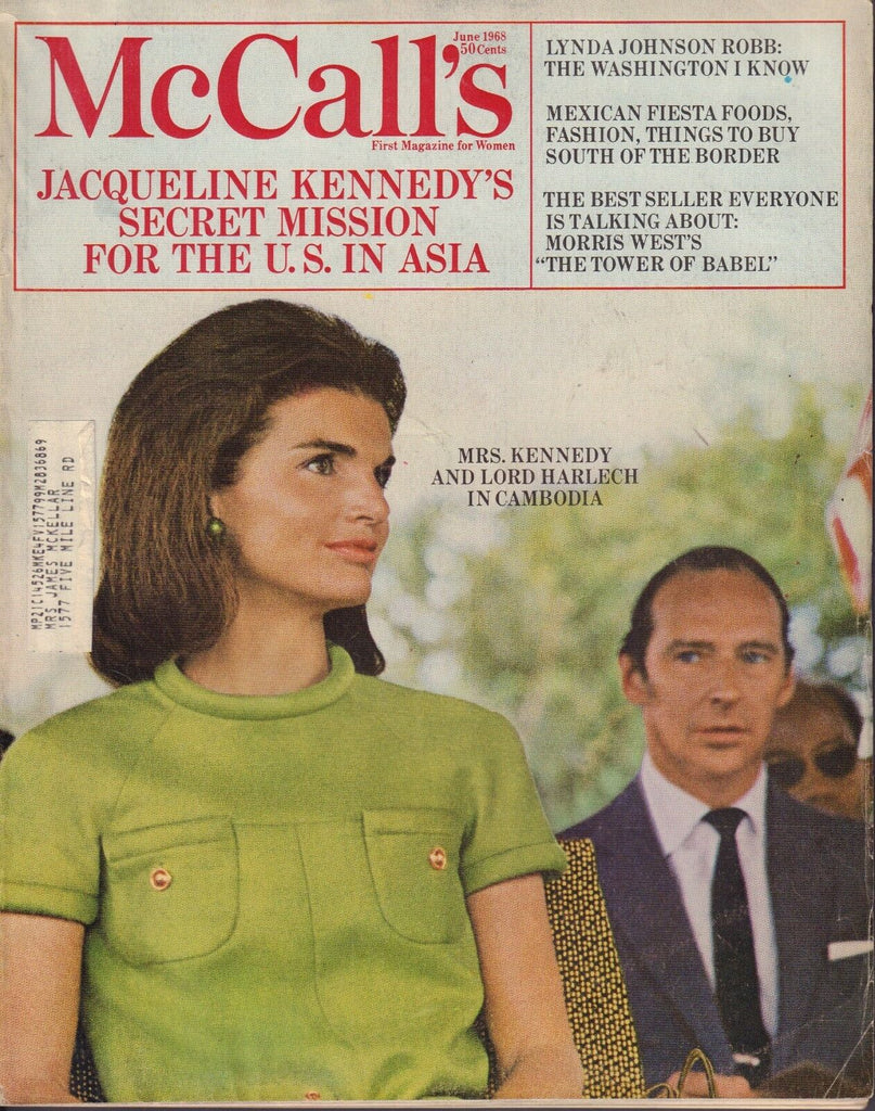 McCalls June 1958 Mrs. Kennedy, Lord Harlech W/ML w/ML 081417nonDBE