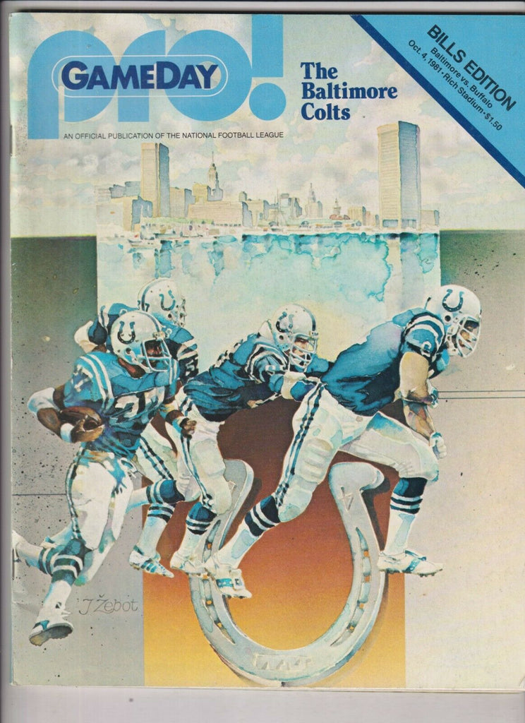 Pro! Mag The Baltimore Colts Vs Buffalo October 4, 1981 021020nonr