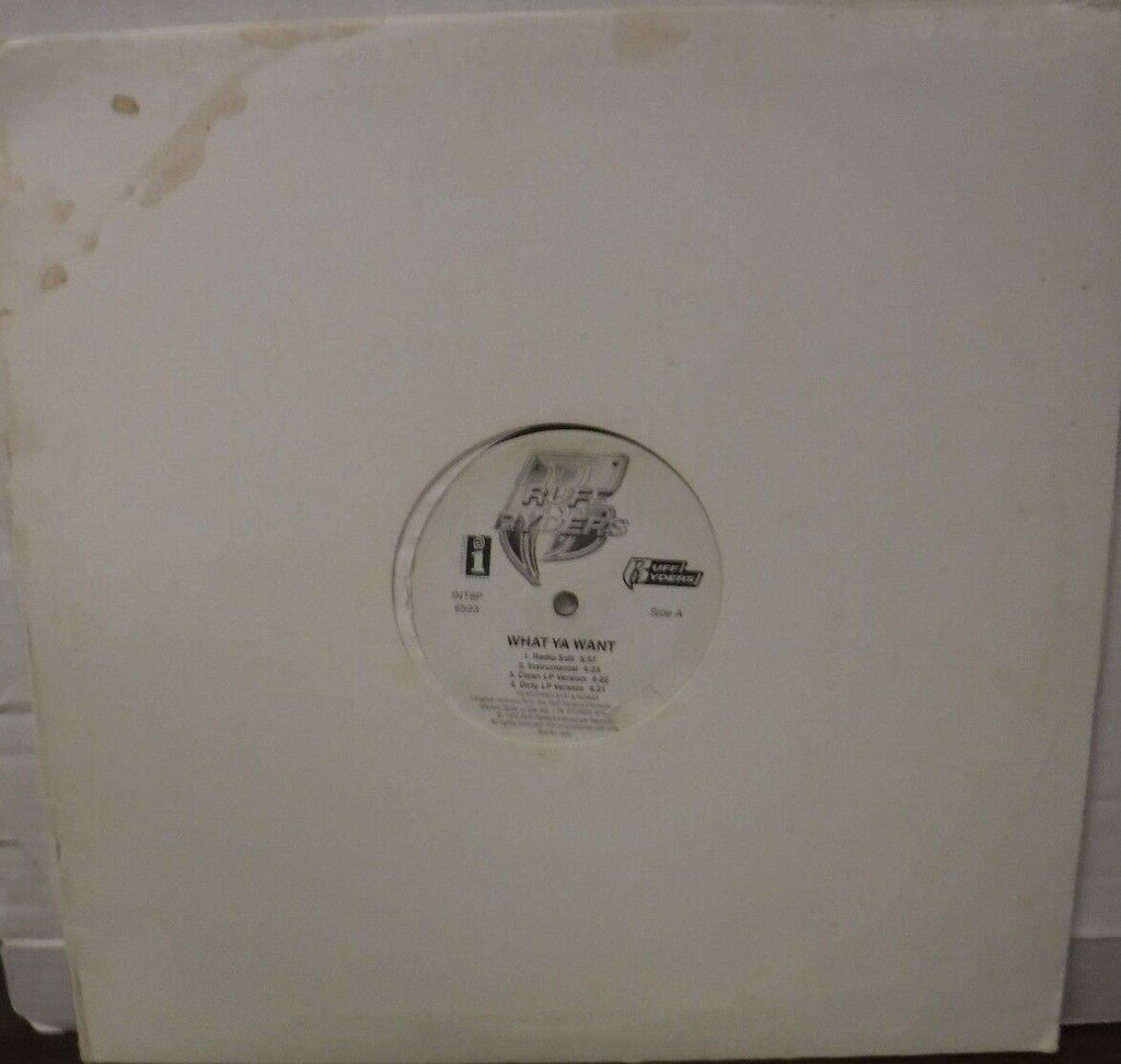 Ruff Ryders What Ya Want 12" Single Vinyl PROMO 030218LLE