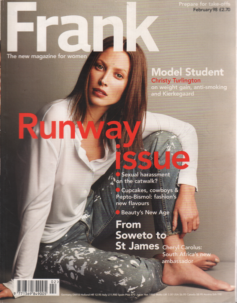 Frank Uk Fashion Februatry 1998 Cheryl Carolus Christy Turlington 040220DBE