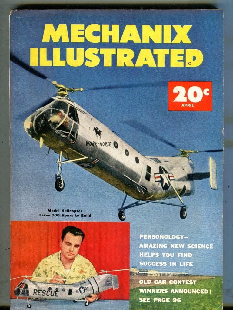 Mechanix Illustrated Magazine April 1953 Model Helicopter 062617nonjhe