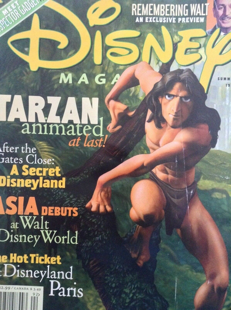 Disney Magazine Tarzan Animated & Disneyland Summer 1999 070718nonrh