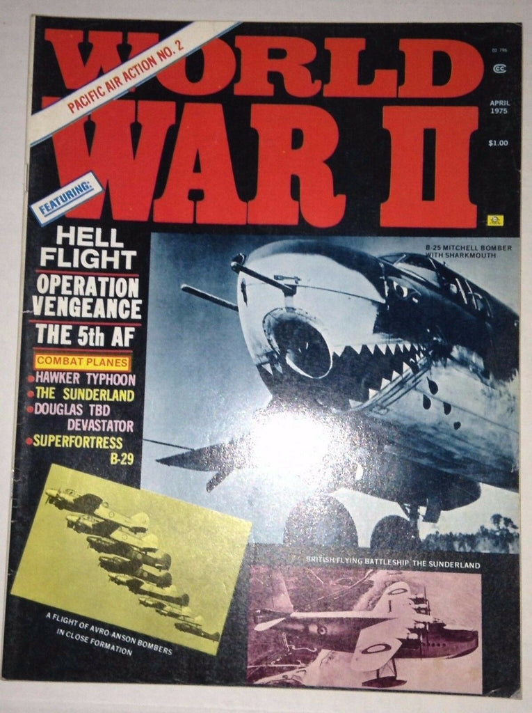 World War II Magazine Hawker Typhoon Sunderland Douglas TBD April 1975 010217RH
