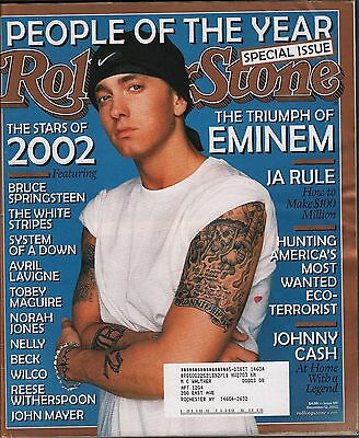 Rollingstone December 12 2002 Eminem, Bruce Springsteen w/ML VG 021016DBE