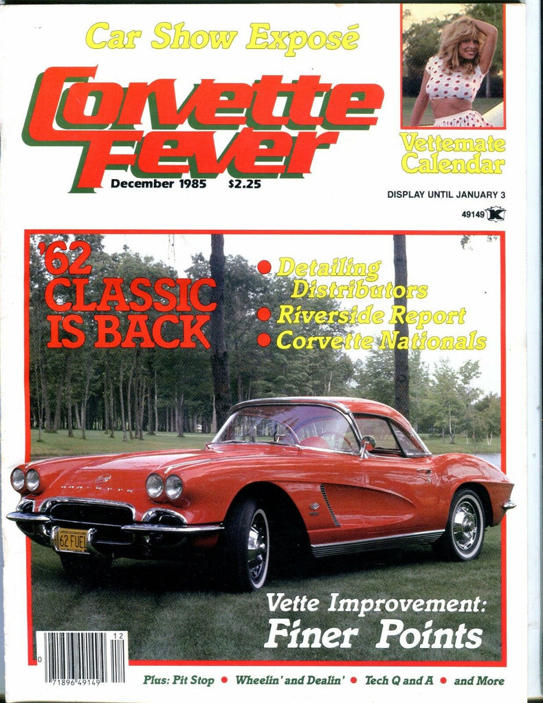 Corvette Fever Magazine December 1985 '62 Classic Is Back 070517nonjhe