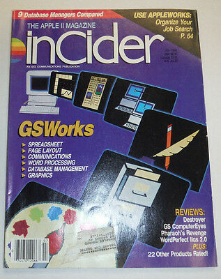 Apple InCider Magazine GSWorks Use Appleworks July 1988 111514R