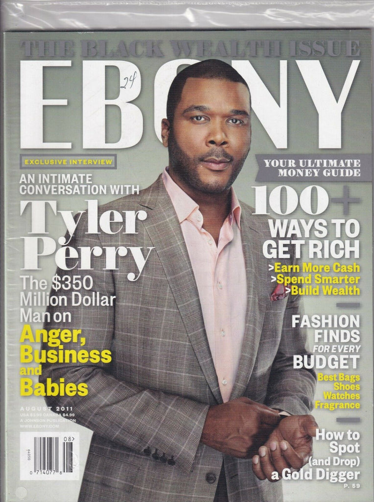 Ebony Magazine Tyler Perry August 2011 SEALED 062519nonr