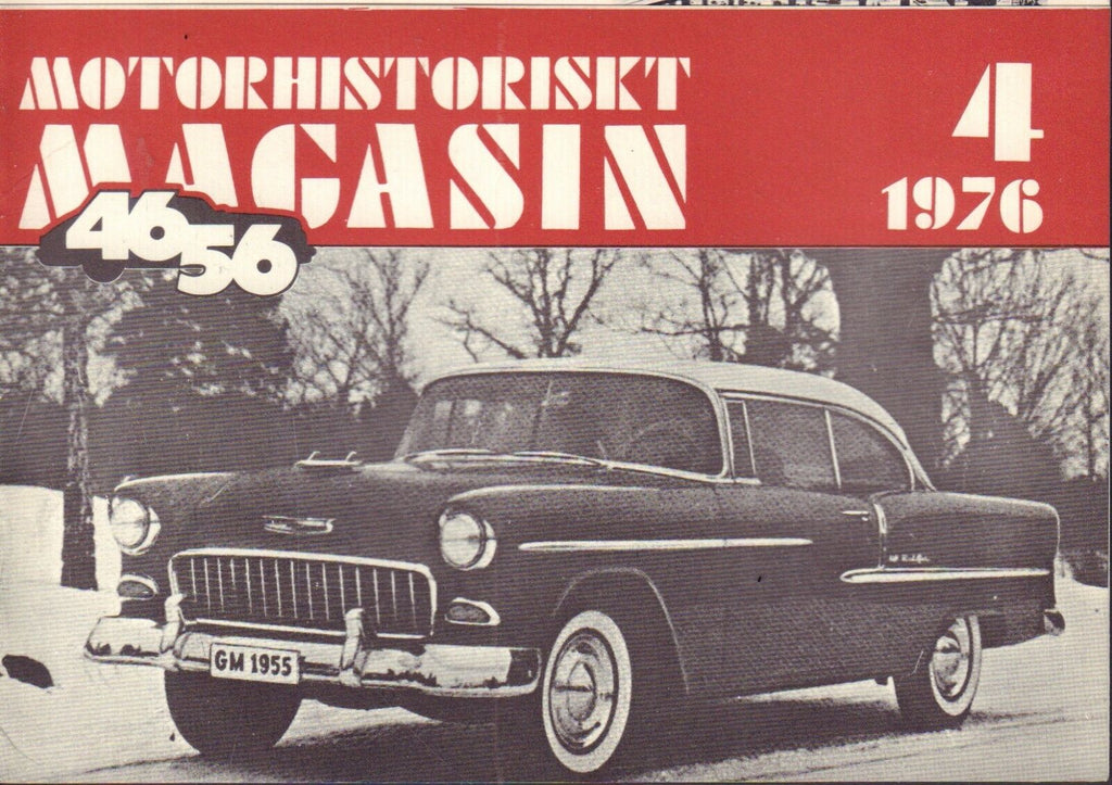 Motorhistoriskt Magasin Swedish Car Magazine 4 1976 Chevrolet 032717nonDBE