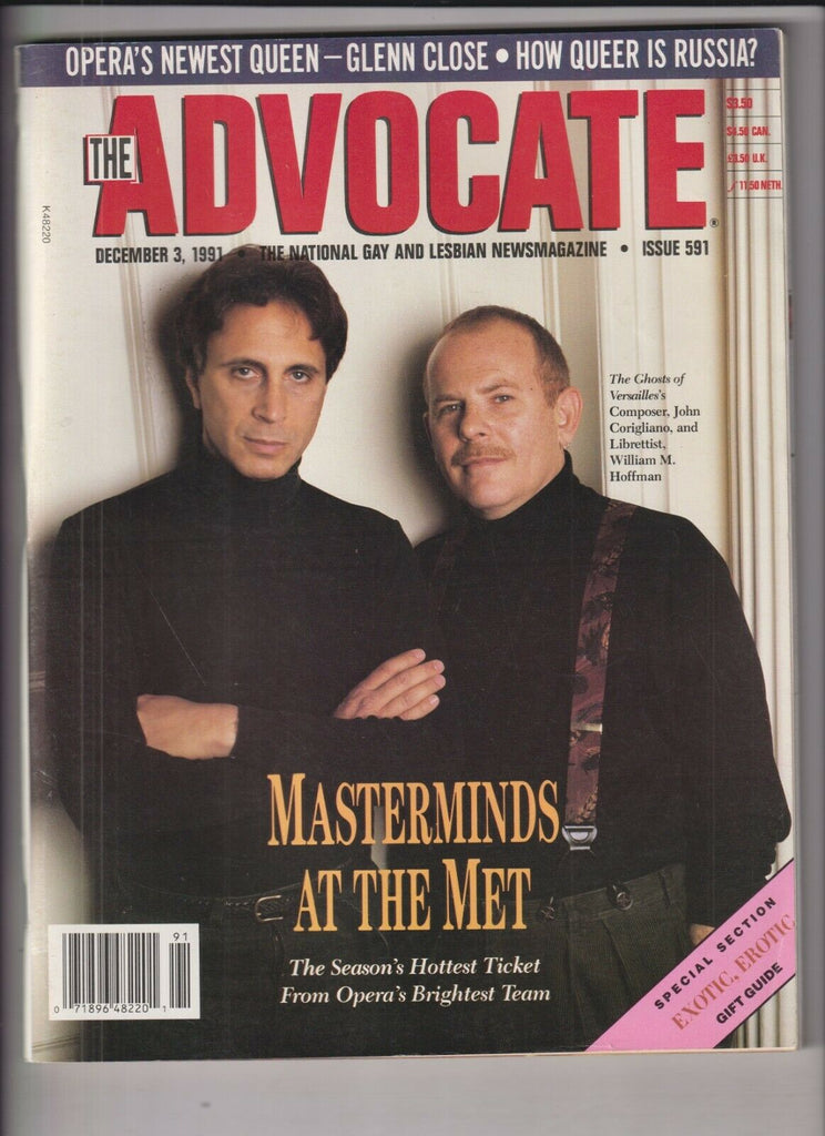 The Advocate Gay Interest Mag John Corigliano December 3, 1991 031220nonr