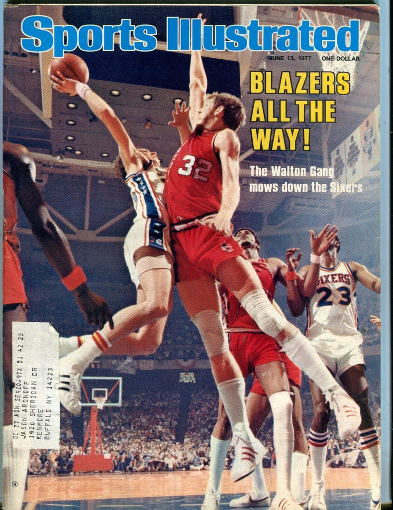Sports Illustrated Magazine June 13 1977 Bill Walton EX w/ML 050917nonjhe
