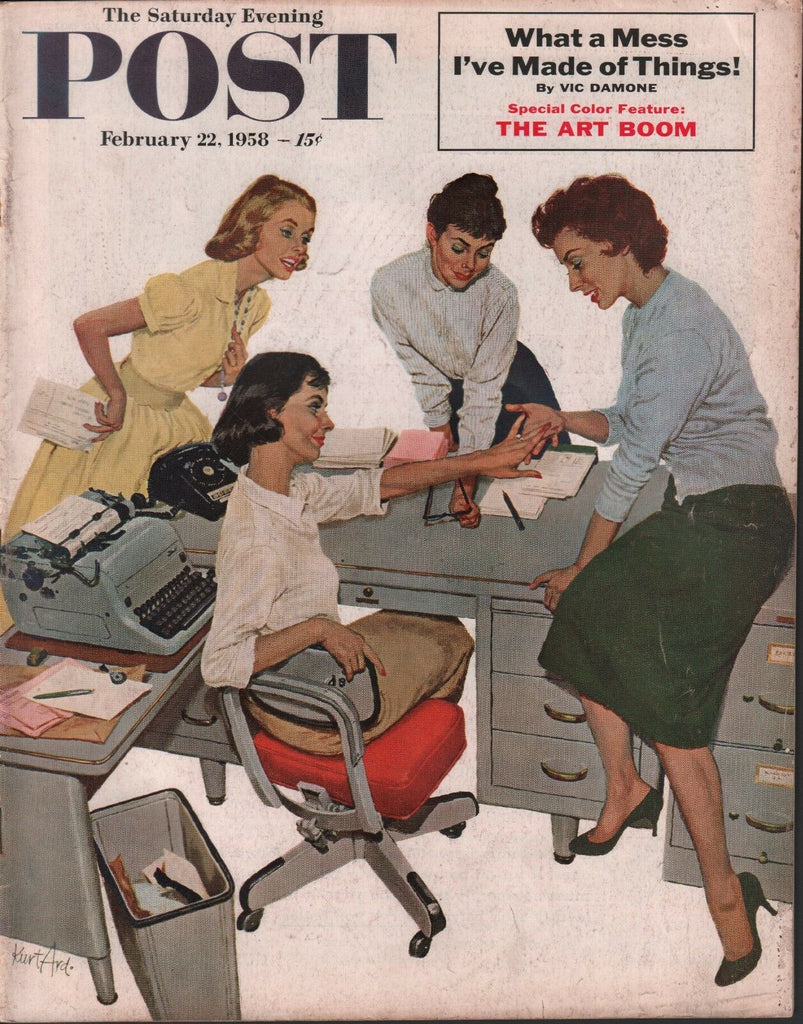Saturday Evening Post February 22 1958 Vic Damone Ernest Hauser 102518DBPost