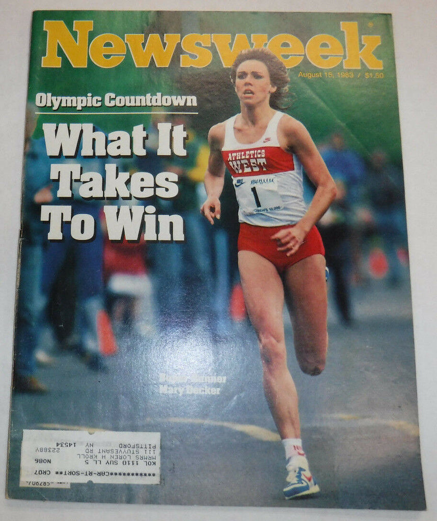 Newsweek Magazine Mary Decker Olympic Countdown August 15, 1983 100716R