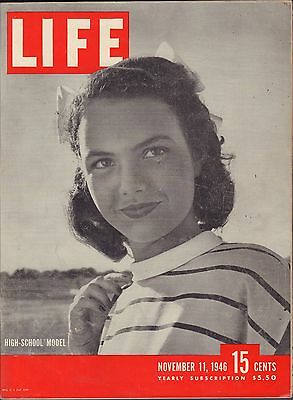 Life Magazine November 11 1946 Birthday High-School Model VG 060316DBE