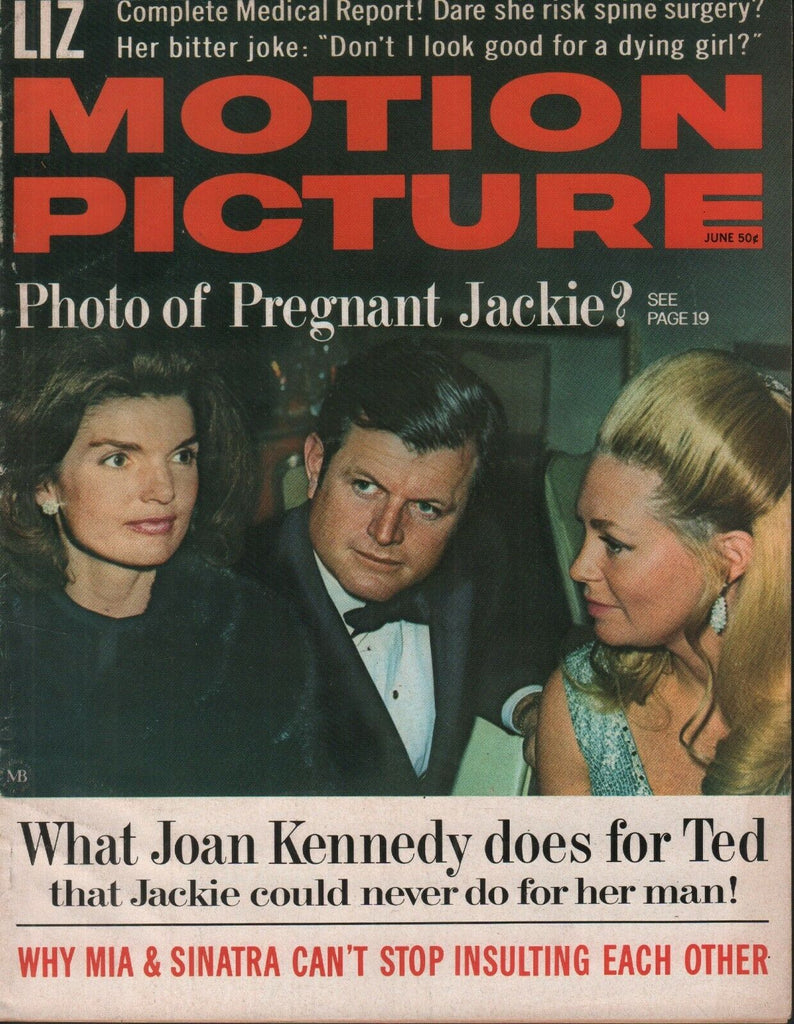 Motion Picture June 1969 Joan Ted Jackie Kennedy 062519AME