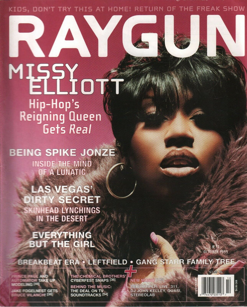 Ray Gun Magazine October 1999 Missy Elliott Prince Paul Ben Harper 013120AME